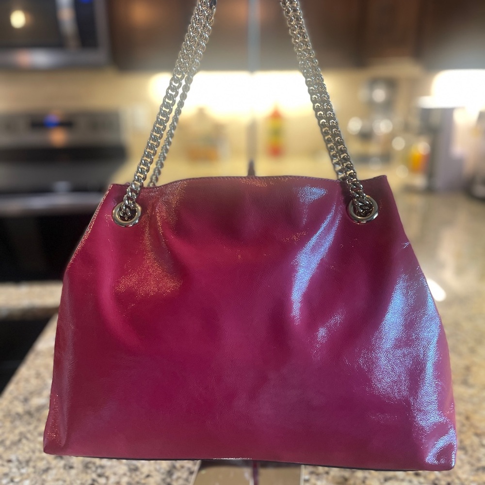 Gucci SOHO Red Leather Chain Shoulder Bag EUC. COA in pics. - Picture 7 of 13